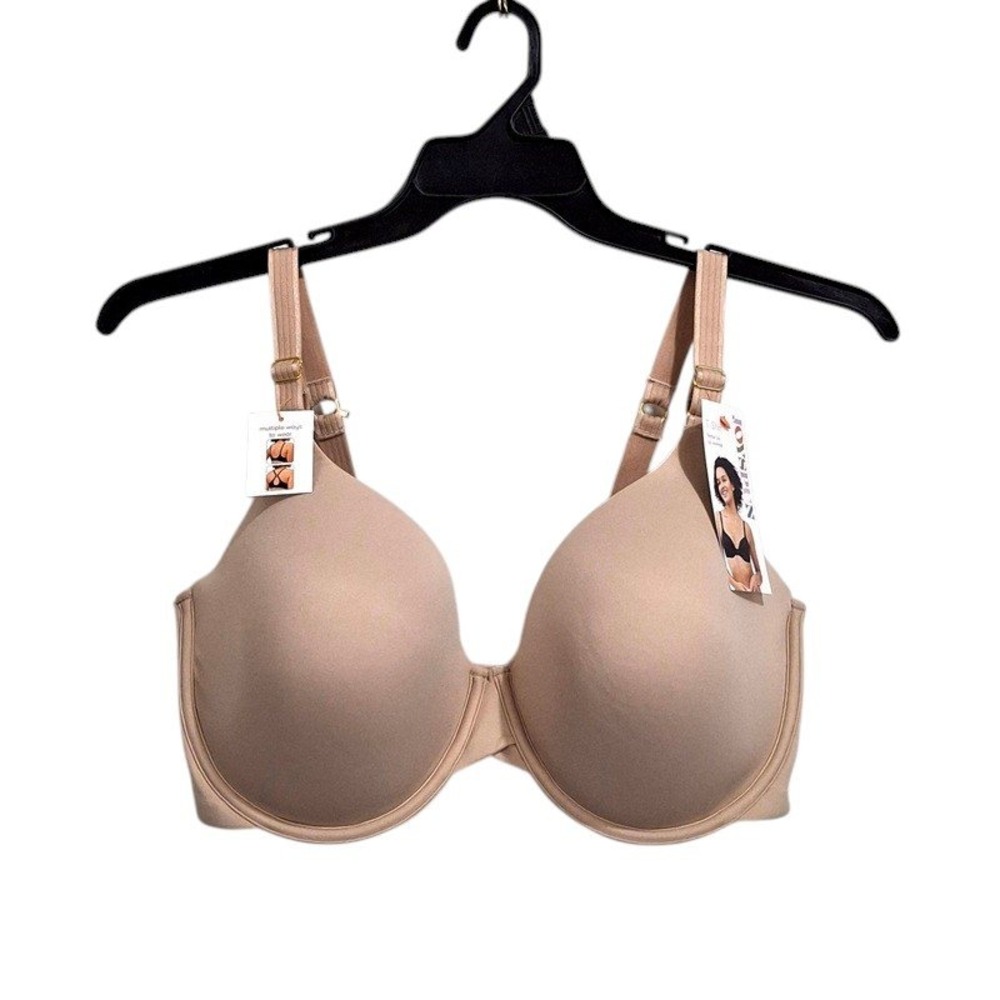 Joyspun Bra 42DD Beige Smoothing T-Shirt Convertible Racerback Underwire NWT
